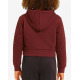 ADIDAS Adicolor Cropped Hoodie Burgundy