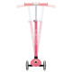 Детска тротинетка със светещи колела PRIMO PLUS GLOW LIGHTS, корал