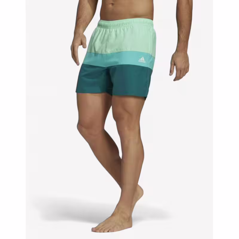 ADIDAS Colorblock Swim Shorts Green