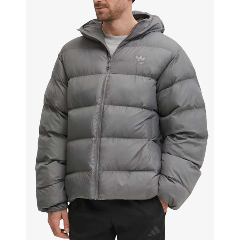 ADIDAS Originals Tonal Hooded Puffer Jacket Grey