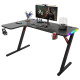 Геймърско бюро No brand P201, 4 в 1, RGB, Черен - 74003