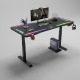 Геймърско бюро No brand Y109, 4 в 1, RGB, Черен - 74009
