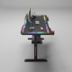 Геймърско бюро No brand Y109, 4 в 1, RGB, Черен - 74009