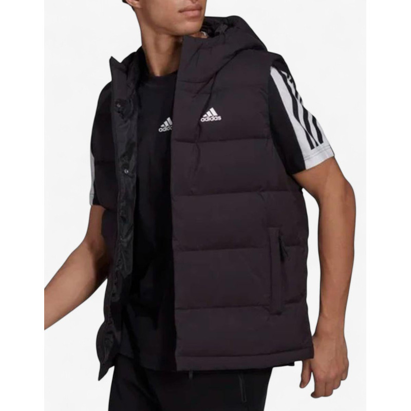 ADIDAS Helionic Hooded Down Vests Black