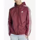 ADIDAS Essentials 3-Stripes Jacket Burgundy