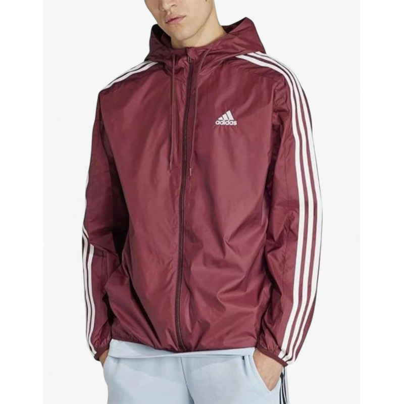 ADIDAS Essentials 3-Stripes Jacket Burgundy