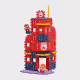Мини вафлен конструктор Marioinex " Пожарна станция", 280 части