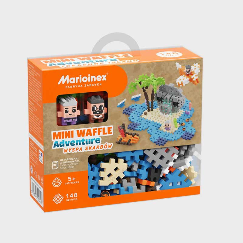 Мини вафлен конструктор Marioinex " Приключение на островът на съкровищата", 148 части