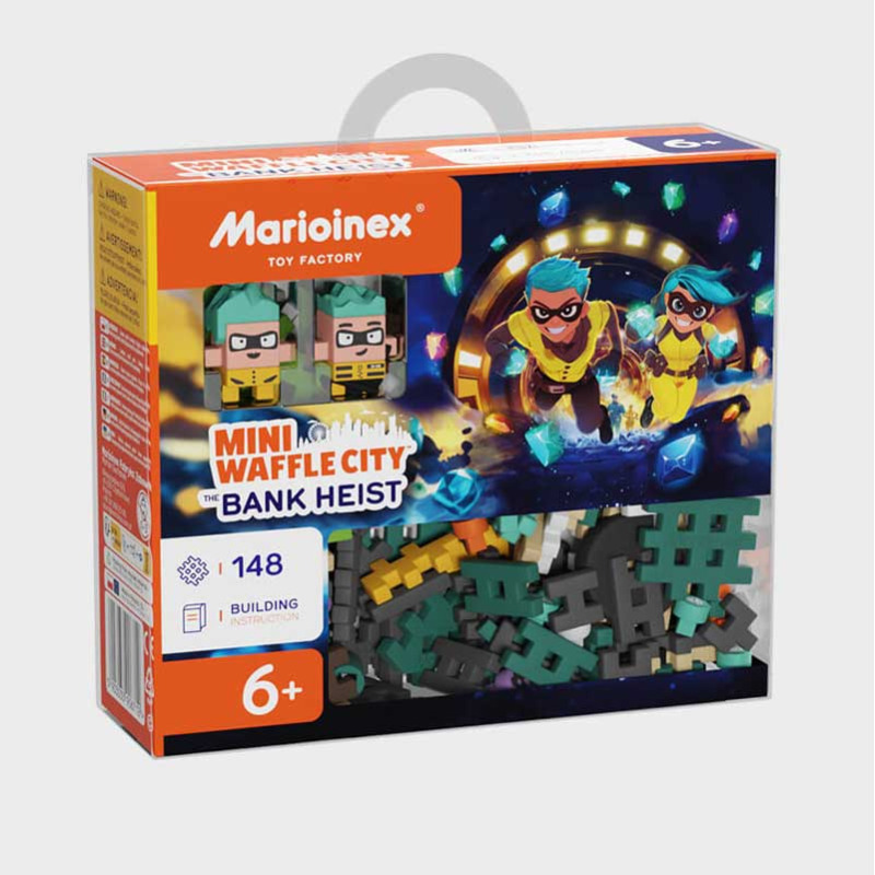 Мини вафлен конструктор Marioinex "Банков обир", 148 части