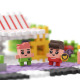 Мини вафлен конструктор Marioinex "Градски магазин", 148 части