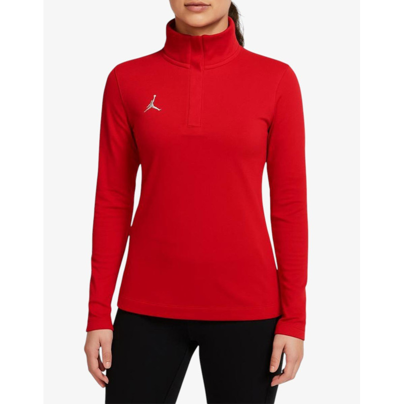 NIKE Jordan Dri-fit 1/4 Zip Top Red