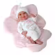 Кукла-бебе Колин с розова възглавничка във формата на облак, реално тегло - 40 см