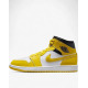 NIKE Jordan 1 Mid Shoes White/Yellow