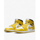 NIKE Jordan 1 Mid Shoes White/Yellow