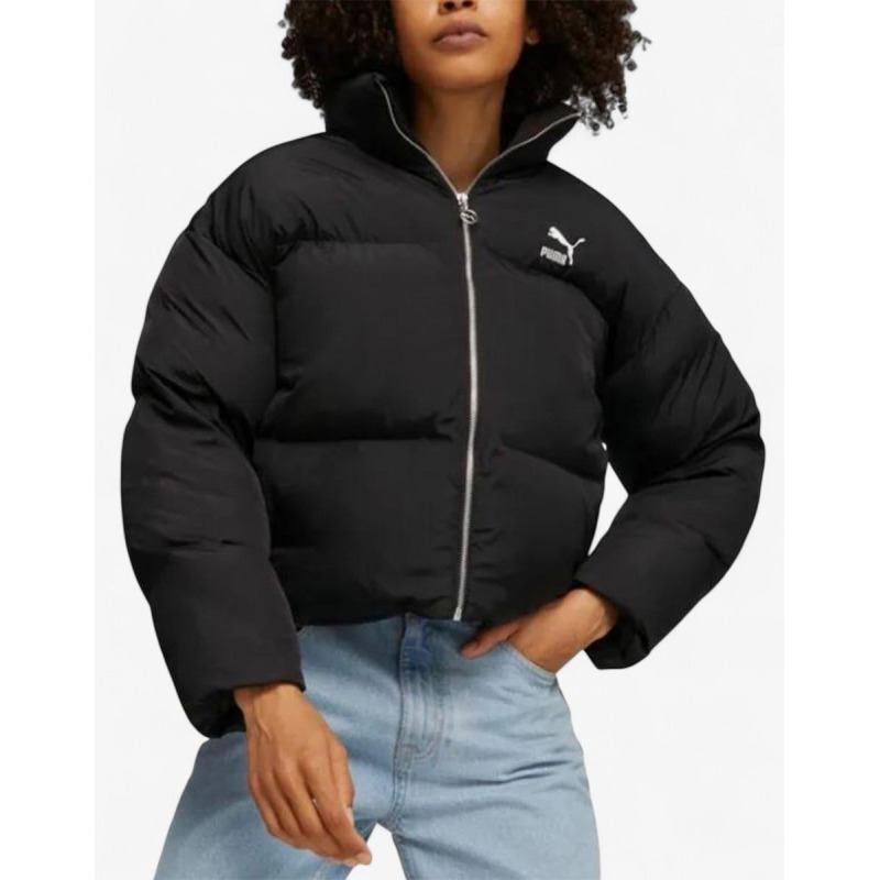 PUMA Classics Oversized Puffer Jacket Black