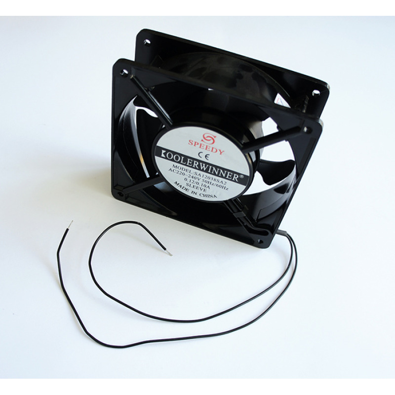 Вентилатор метален аксиален с втулка 220V 2P 0,1A 120х120х38mm