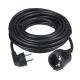 Удължител JY-3024, контакт "шуко", черен, 10m, 220VAC, 16A, 3x1,5mm2