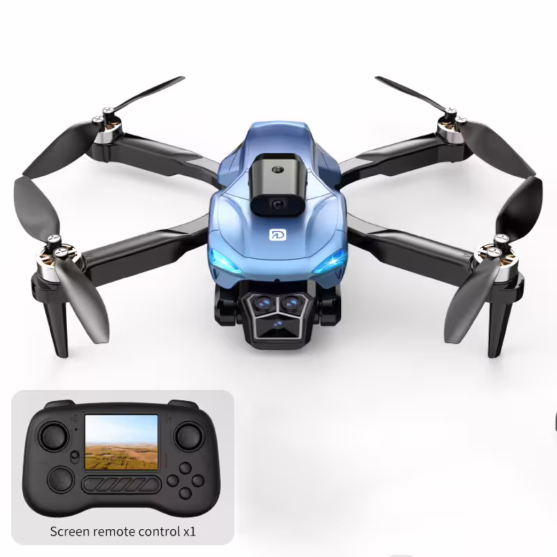 Сгъваем дрон с HD камера, WiFi предаване в реално време, син