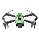 Сгъваем дрон с камера и сензори за препятствия, зелен цвят