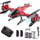 Сгъваем дрон с камера, сензори за препятствия и режим без глава, червен