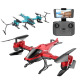 Сгъваем дрон с камера, сензори за препятствия и режим без глава, червен