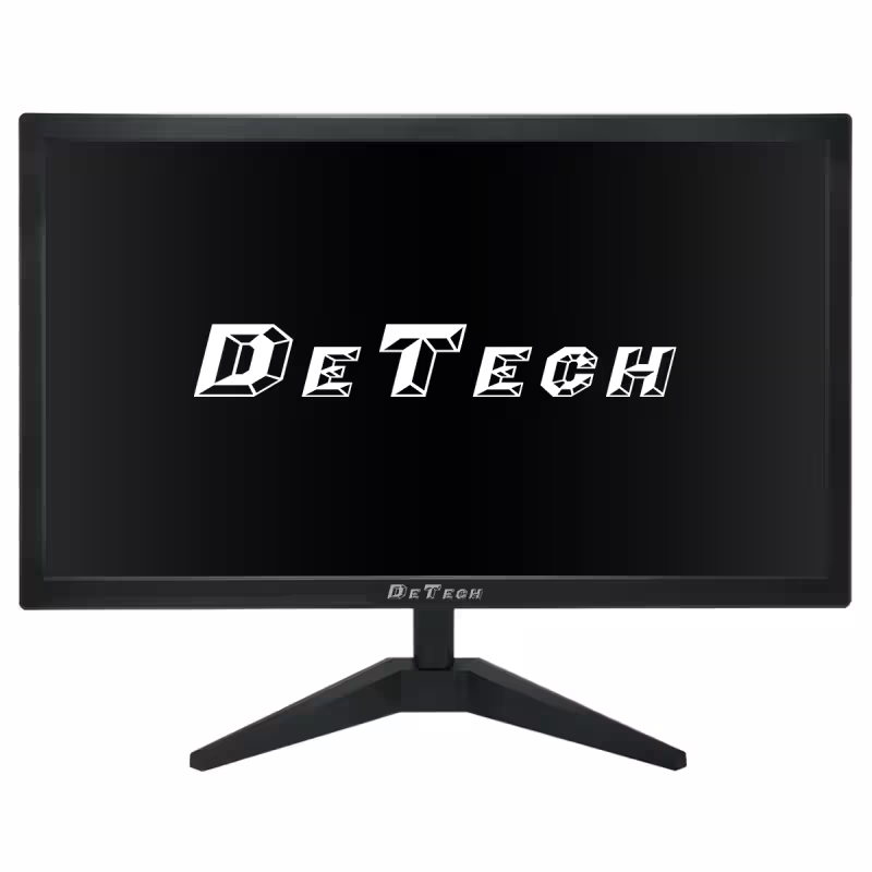 Монитор DeTech 21.5", 75Hz, Черен - 79006