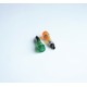 Индикаторна глим лампа плафон зелена 220V Ф10mm