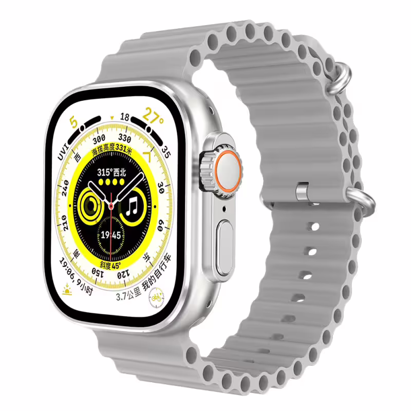 Смарт часовник Aurafit AM08 ultra 2, Amoled, Сребрист - 73134