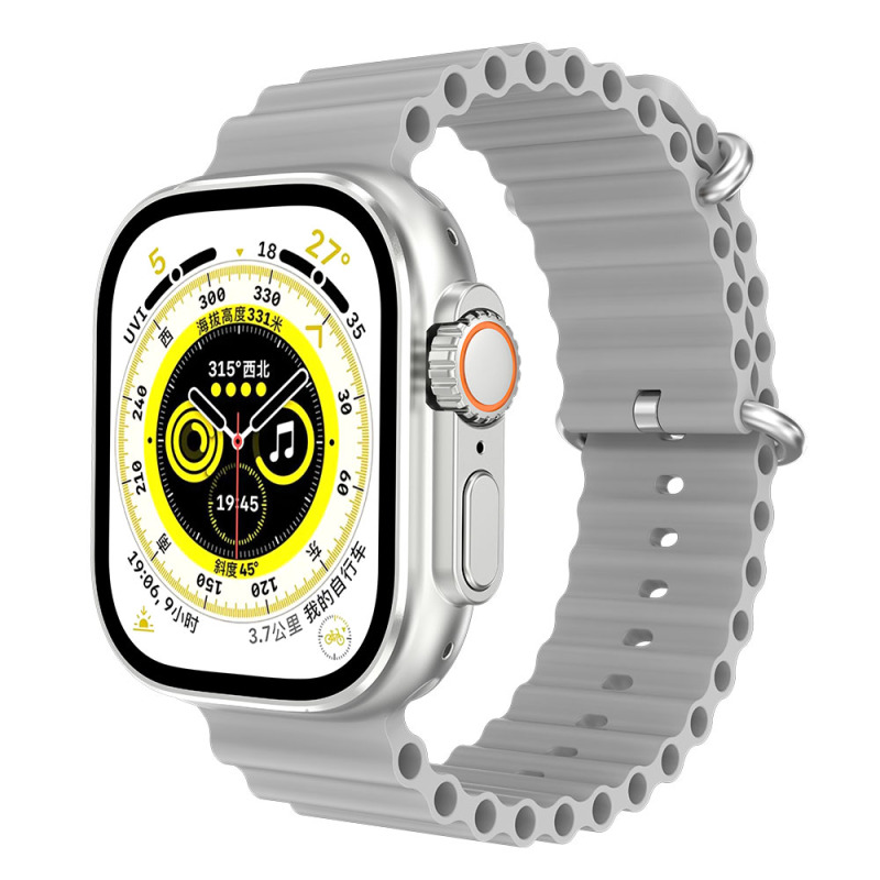 Смарт часовник Aurafit AM08 ultra 2, Amoled, Сребрист - 73134