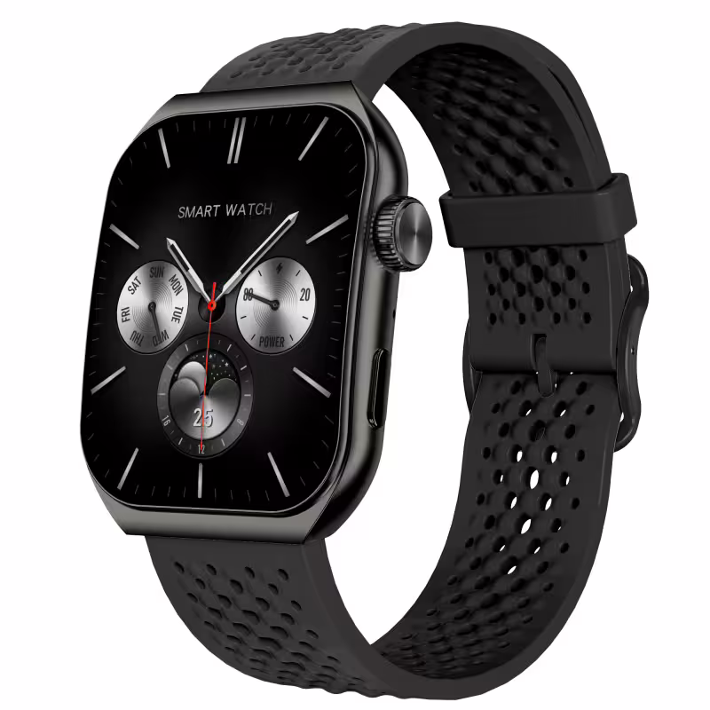 Смарт часовник Aurafit AM10B, Amoled, Черен - 73132