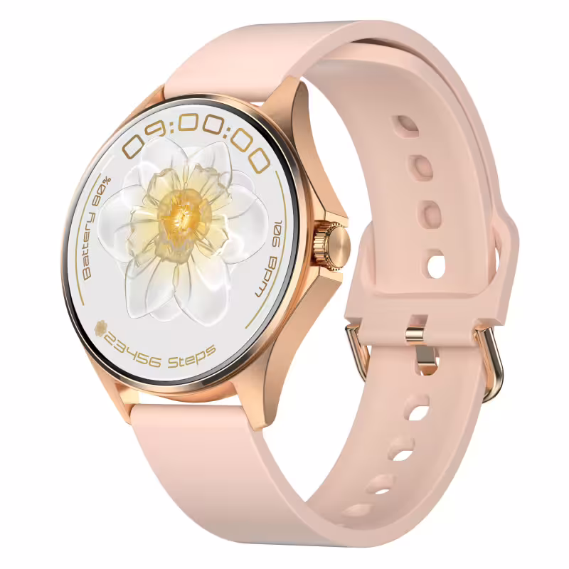 Смарт часовник Aurafit AM12, Amoled, Златист - 73131