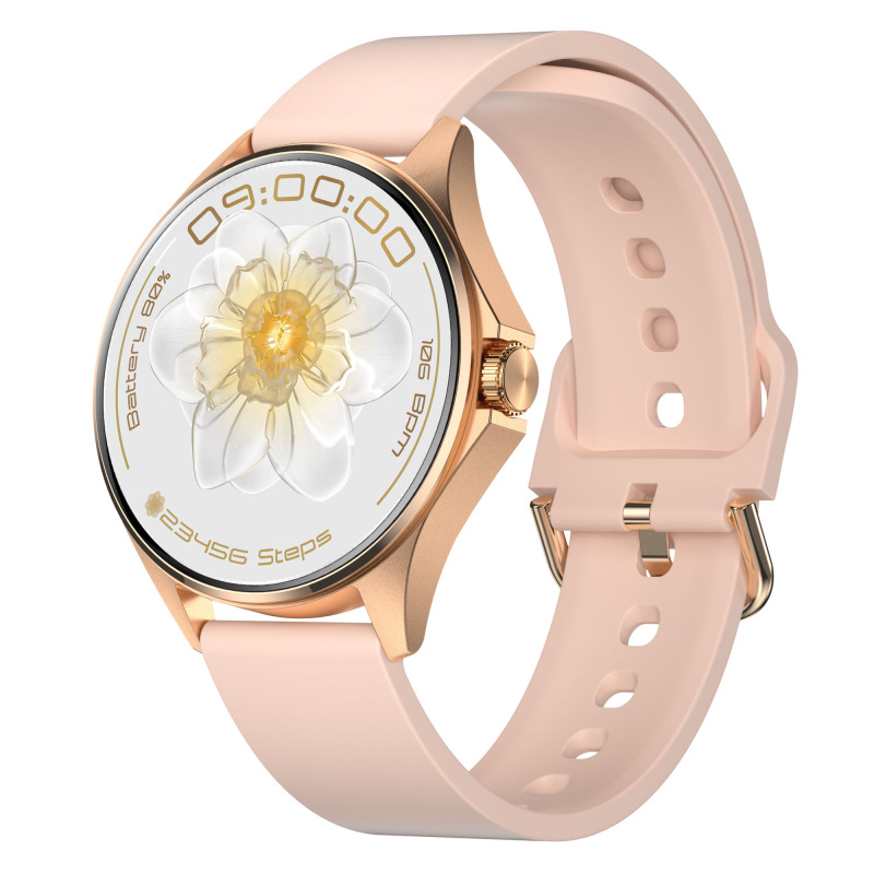 Смарт часовник Aurafit AM12, Amoled, Златист - 73131