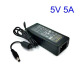Мрежов адаптер стабилизиран с букса 5,5x2,5/2,1 5V 5A 25W
