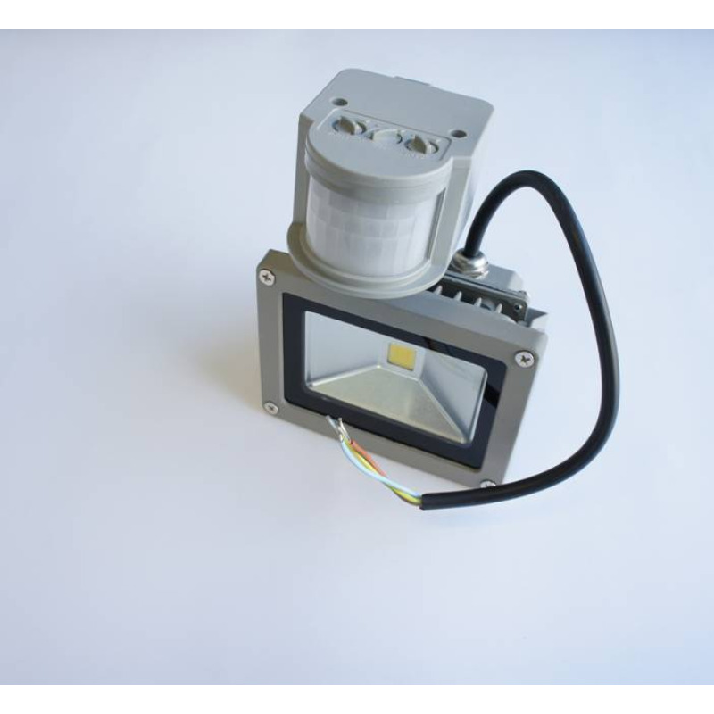 Прожектор със сензор за движение LED 220V 10W 6000K IP65