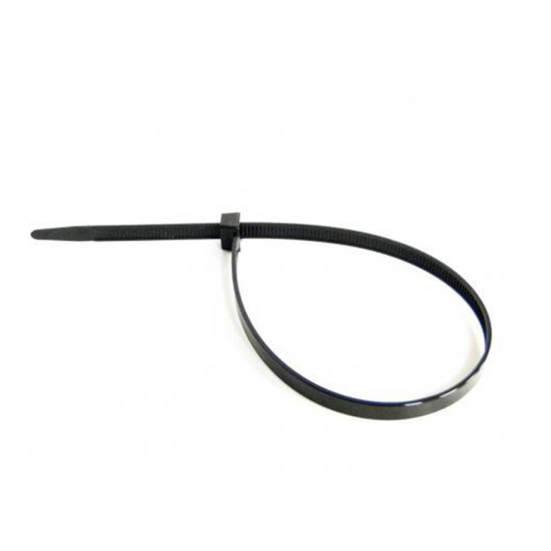 Кабелна превръзка, опашка, черна, 4x300mm