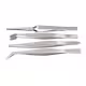 Пинсети комбинирани, прави, криви, комплект 4бр.