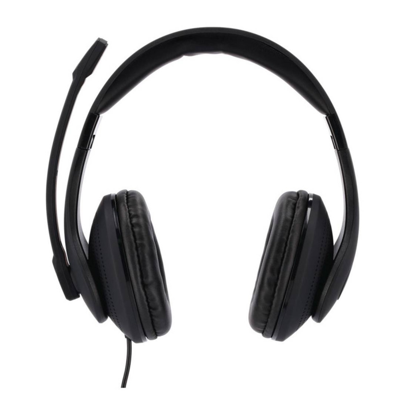 Слушалки HS-P200, кожени, големи, стерео, с микрофон, 105dB