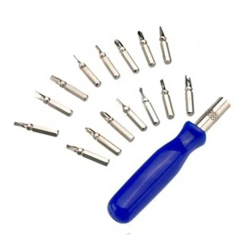 Отвертка комплект с накрайници, GSM, телефон, 16бр.
