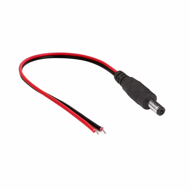 Захранващ кабел, 5,5x2,1мм(ж)/2 жила, 300mm