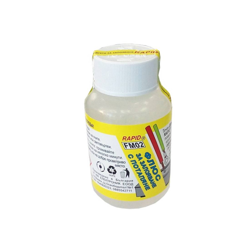 Български флюс с потапяне RAPID, запояване, FM02, 90ml