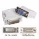 Букса преходна, VGA 15pin(ж), DVI 25pin(м)