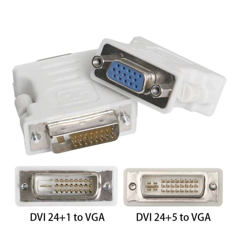 Букса преходна, VGA 15pin(ж), DVI 25pin(м)