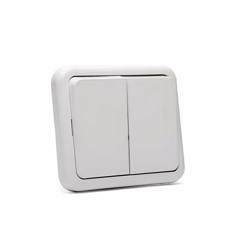 Български ключ за стенен монтаж, двоен, вътрешен, 80x80mm