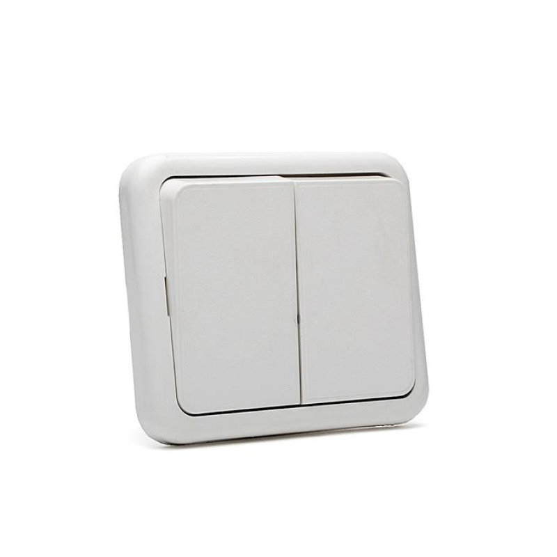 Български ключ за стенен монтаж, двоен, вътрешен, 80x80mm