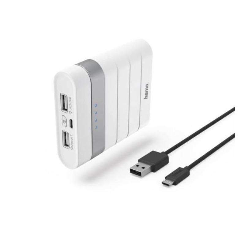 Power bank HAMA преносима акумулаторна батерия 10400mAh