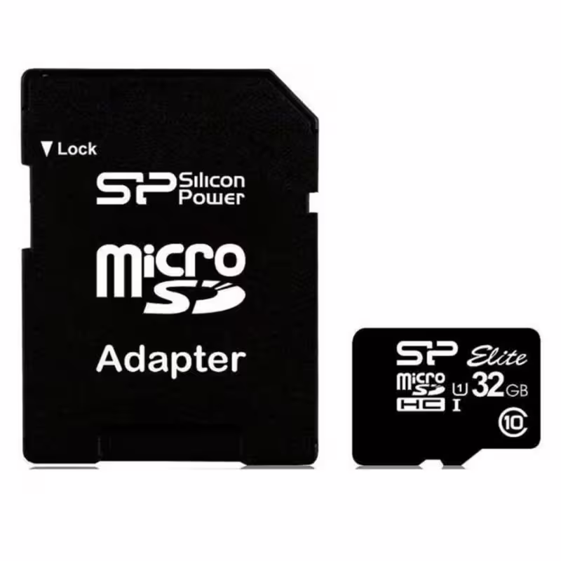 MicroSDHC UHS-1, карта памет SP, клас 10, адаптер, 32GB