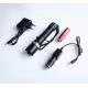 LED фенер, комплект, акумулаторна батерия 18650,  касета за батерии 3xAAA, 1,5VDC, 3W