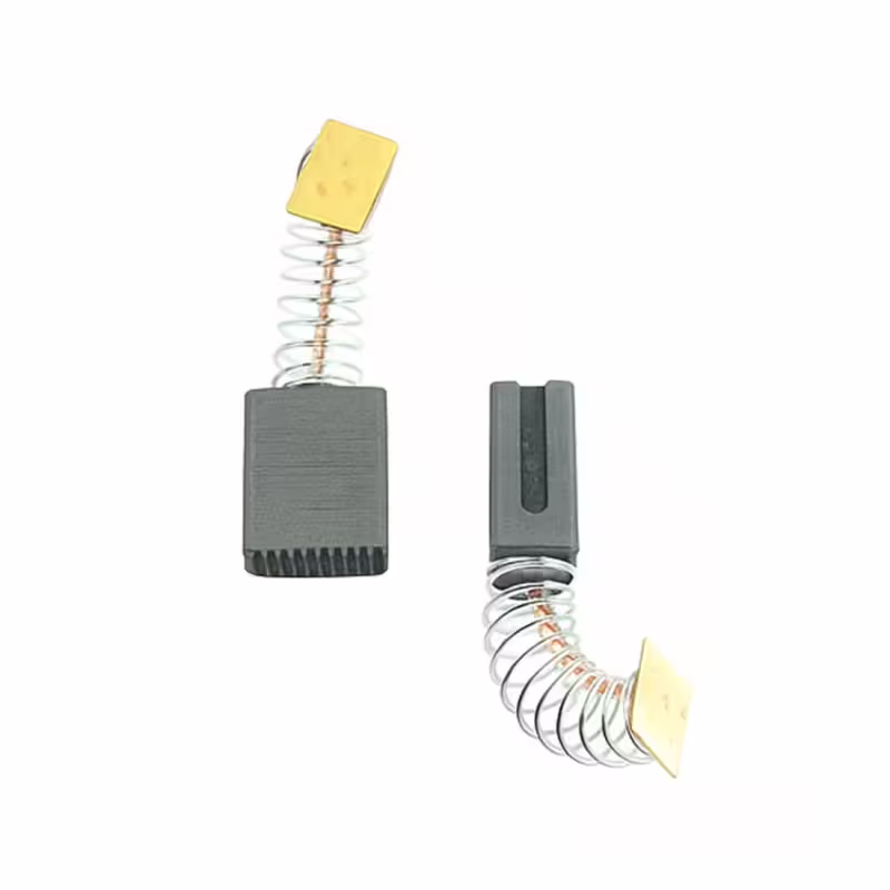 Българска въглено-графитна четка, канал, пружина, накрайник профил, 6,3x11x15mm