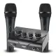 Миксер, пулт, 2 канален, 2 микрофонни входа, комплект 2 микрофона
