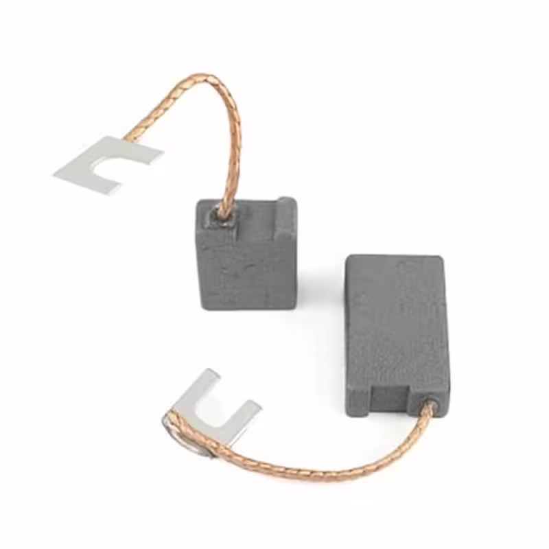 Въглено-графитна четка, канал, извод, накрайник каб.обувка, 6,5x12,5x18mm